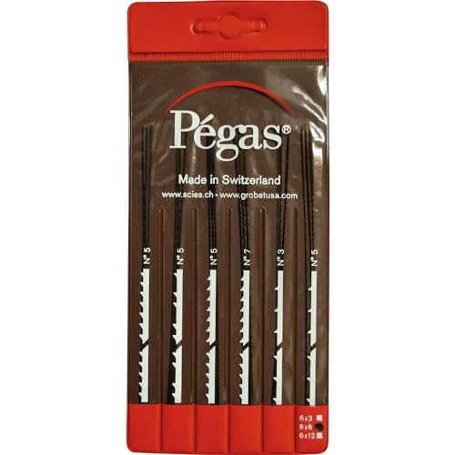 Pegas PS906x6DI 1 Set Laubsaegeblaetter-Set 6tlg von Pégas