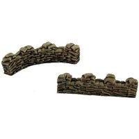 Sandbags 28 mm bemalt von Pegasus Hobbies