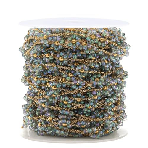 1 Meter Edelstahl-Perlen, geflochtene Blumen, flache Gliederketten für Kunsthandwerk, Halsketten, Fußkettchen, Zubehör, DIY-Schmuckherstellung 1 Meter Edelstahl-Perlen, geflochtene Blumen, flache Gliederketten für Kunsthandwerk, Halsketten, Fußkettchen, Zubehör, DIY-Schmuckherstellung von Pegsmio