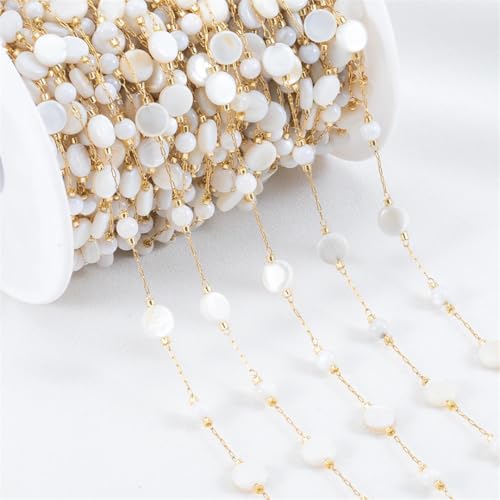 1 Meter Edelstahlkette Stern Herz Muschel Perle Goldfarben Ketten für Halskette Armband Schmuckherstellung DIY Zubehör 1 Meter Edelstahlkette Stern Herz Muschel Perle Goldfarben Ketten für Halskette Armband Schmuckherstellung DIY Zubehör von Pegsmio