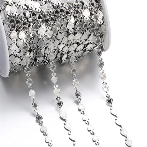 2 Meter/Packung, verschiedene Edelstahl-Ketten für DIY-Halsketten, Armbänder, Schmuckherstellung, Zubehör von Pegsmio