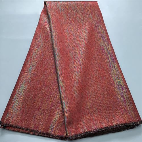 Afrikanischer Brokat-Tüll-Spitzenstoff, nigerianischer strukturierter Damast, französische Frauen, vergoldete Spitze für Partykleid von Pegsmio