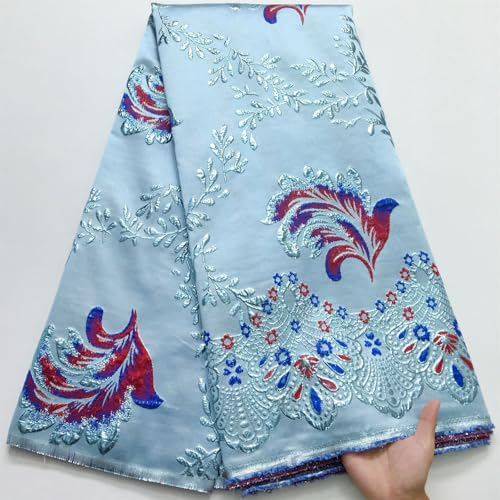 Brokat-Spitzenstoff, französischer Damast, vergoldete Spitze, nigerianische Struktur, für Damen, Hochzeit, Partykleider von Pegsmio