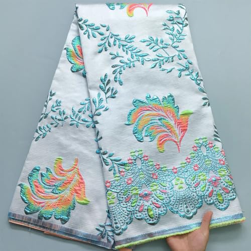 Brokat-Spitzenstoff, französischer Damast, vergoldete Spitze, nigerianische Struktur, für Damen, Hochzeit, Partykleider von Pegsmio