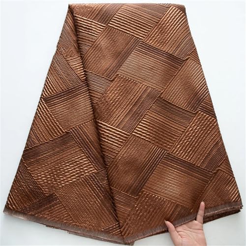 Brokat-Spitzenstoffe, afrikanischer französischer Damast, vergoldete Spitze, nigerianischer strukturierter Stoff für Damen, Hochzeitskleider von Pegsmio