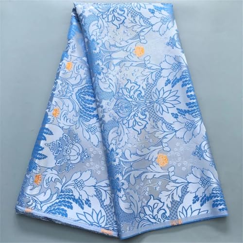Damast-Spitzenstoffe, 4,5 m, afrikanischer Luxus-Druck, strukturierter Brokat, DIY, Nähen für nigerianische Frauen, Hochzeitskleider von Pegsmio
