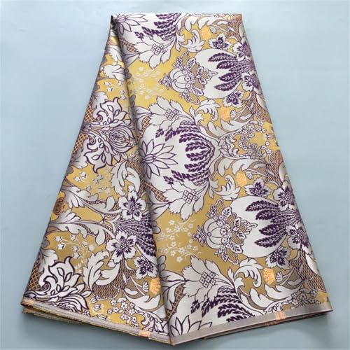 Damast-Spitzenstoffe, 4,5 m, afrikanischer Luxus-Druck, strukturierter Brokat, DIY, Nähen für nigerianische Frauen, Hochzeitskleider von Pegsmio