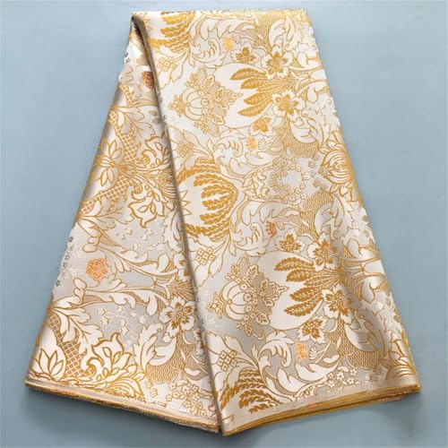 Damast-Spitzenstoffe, 4,5 m, afrikanischer Luxus-Druck, strukturierter Brokat, DIY, Nähen für nigerianische Frauen, Hochzeitskleider von Pegsmio