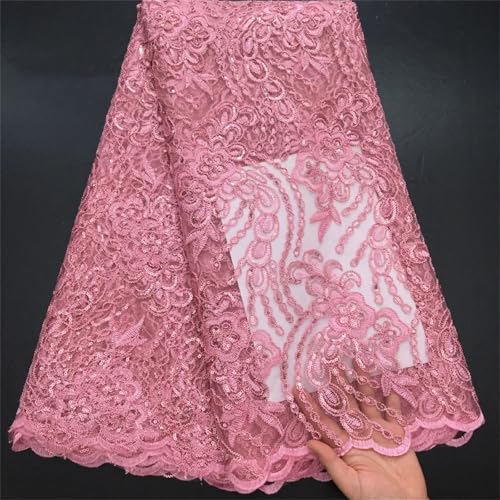 Französische afrikanische Netz-Pailletten, Spitzenstoffe, nigerianischer Tüll, Netzstoff, Spitzenstoffe für Frauen, Hochzeit, Partykleid Französische afrikanische Netz-Pailletten, Spitzenstoffe, nigerianischer Tüll, Netzstoff, Spitzenstoffe für Frauen, Hochzeit, Partykleid von Pegsmio