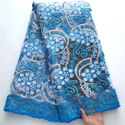 Französischer Netz-Tüll-Spitzenstoff, afrikanische Pailletten, Netz, Spitzenstoff für Frauen, Party, DIY-Kleid Französischer Netz-Tüll-Spitzenstoff, afrikanische Pailletten, Netz, Spitzenstoff für Frauen, Party, DIY-Kleid von Pegsmio