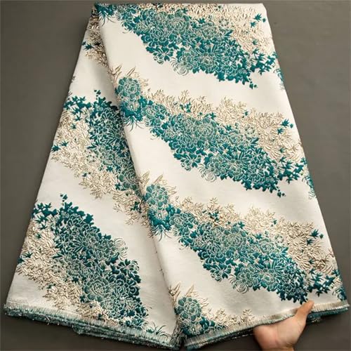 Französischer luxuriöser strukturierter Spitzenstoff, afrikanischer Brokat, strukturierter Spitzenstoff für elegantes Partykleid von Pegsmio