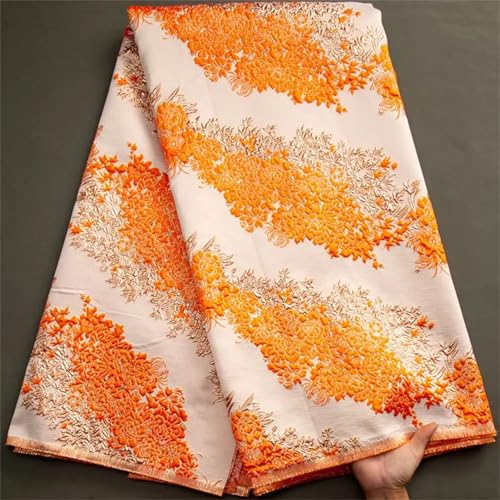 Französischer luxuriöser strukturierter Spitzenstoff, afrikanischer Brokat, strukturierter Spitzenstoff für elegantes Partykleid von Pegsmio