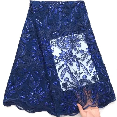Netzstoff mit französischen Pailletten, afrikanischer nigerianischer Tüll, Netzstoff, Spitzenstoffe für Frauen, Hochzeit, Partykleid Netzstoff mit französischen Pailletten, afrikanischer nigerianischer Tüll, Netzstoff, Spitzenstoffe für Frauen, Hochzeit, Partykleid von Pegsmio