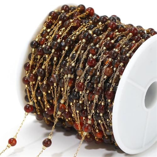 Pegsmio 1 Meter sortierte Steine, Perlen, Edelstahl, Halskette, Ketten, DIY-Schmuck, Fundstücke und Komponenten, Armbänder, Halsketten Pegsmio 1 Meter sortierte Steine, Perlen, Edelstahl, Halskette, Ketten, DIY-Schmuck, Fundstücke und Komponenten, Armbänder, Halsketten von Pegsmio