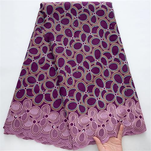 Schweizer Voile, afrikanische Baumwolle, Spitzenstoff, 4,5 m, nigerianische Baumwollspitze zum Nähen von Damen-Partykleidern Schweizer Voile, afrikanische Baumwolle, Spitzenstoff, 4,5 m, nigerianische Baumwollspitze zum Nähen von Damen-Partykleidern von Pegsmio