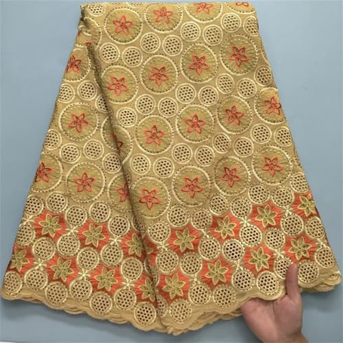 Schweizer Voile-Spitze in der Schweiz afrikanische Baumwolle Spitzenstoff mit Stein für Hochzeitspartykleider von Pegsmio