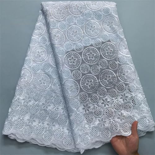 Schweizer Voile-Spitze in der Schweiz afrikanische Baumwolle Spitzenstoff mit Stein für Hochzeitspartykleider von Pegsmio