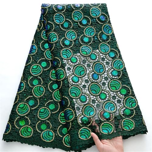 Spitzenstoffe, afrikanische Pailletten, Guisolid-Kordel, nigerianische wasserlösliche Spitze für Damenkleider von Pegsmio