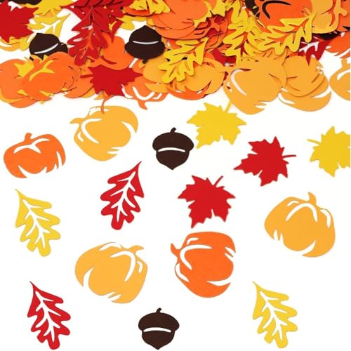 Herbst-Tischdekorationen, Konfetti, Herbstdekorationen, Glitzer, kleine Kürbisse, Ahornblatt-Konfetti, Herbst-Tischkonfettis für Herbstdekoration, Ernte, Erntedankfest, Halloween, Heim-Partyzubehör Herbst-Tischdekorationen, Konfetti, Herbstdekorationen, Glitzer, kleine Kürbisse, Ahornblatt-Konfetti, Herbst-Tischkonfettis für Herbstdekoration, Ernte, Erntedankfest, Halloween, Heim-Partyzubehör von Pejlnd