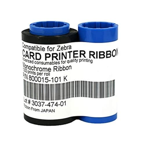 1000 monochrome Drucker, kompatibel mit Zebra P300, P310, P320i, P330i, P400C, P420, P430i, P500C, P520C, P520, P600C, Schwarz, 800015-101 1000 monochrome Drucker, kompatibel mit Zebra P300, P310, P320i, P330i, P400C, P420, P430i, P500C, P520C, P520, P600C, Schwarz, 800015-101 von Pekuot