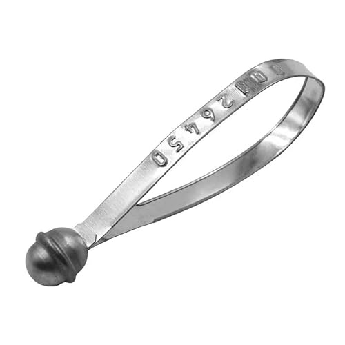 500 Stück 20,3 cm große Metall-LKW-Anhängerdichtungen, Metallbehälter-Dichtungen, Metall-Rundkopf-Sicherheitssiegel, manipulationssichere Dichtung, nummerierte sequentielle Dichtungen von Pelagichain