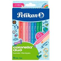 10 + 2 GRATIS: Pelikan Filzstifte farbsortiert, 10 St. + GRATIS 2 St. von Pelikan