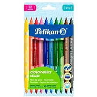 Pelikan Colorella Duo C407 Filzstifte farbsortiert, 10 St. von Pelikan