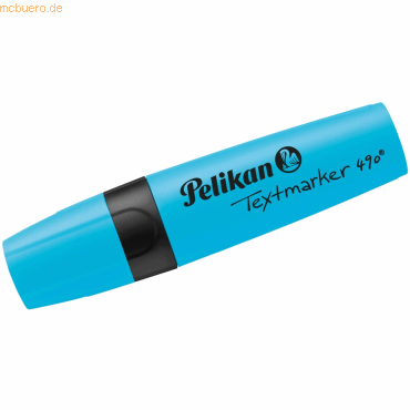 10 x Pelikan Textmarker 490 Leucht-Blau von Pelikan
