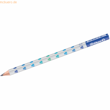 12 x Pelikan Schreiblernbleistift BJ B weiß/blau 12 x Pelikan Schreiblernbleistift BJ B weiß/blau von Pelikan