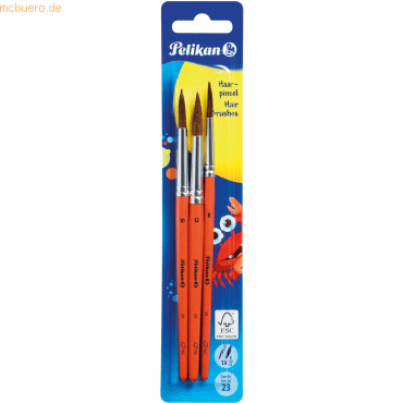 14 x Pelikan Schulmalpinsel Pinsel S23 8/10/12 VE=3 Stück Blister 14 x Pelikan Schulmalpinsel Pinsel S23 8/10/12 VE=3 Stück Blister von Pelikan
