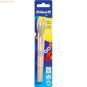 16 x Pelikan Borstenpinsel S613F 4/6/8 VE=3 Stück Blister 16 x Pelikan Borstenpinsel S613F 4/6/8 VE=3 Stück Blister von Pelikan