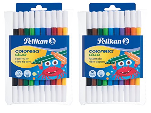 2 Etuis á 10 Fasermaler Colorella Duo von Pelikan