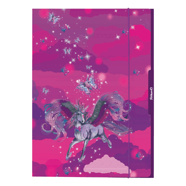 5 x PELIKAN Sammelmappe Einhorn - A3 mit Glitzer. von Pelikan
