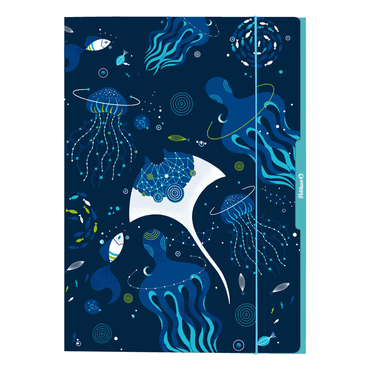 5 x PELIKAN Sammelmappe Wasserwelt - A3 mit Hochglanzeffekt. von Pelikan