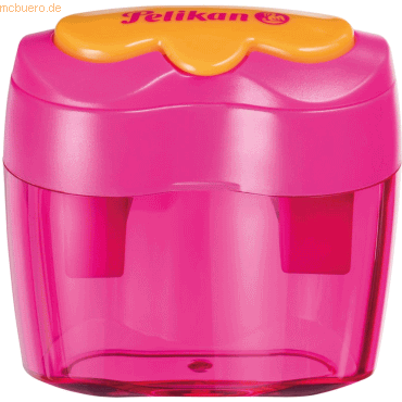 5 x Pelikan Doppeldosenspitzer Flower AF pink 40x48x40mm von Pelikan