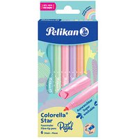 Pelikan Colorella Star C302 PASTELL Filzstifte farbsortiert, 6 St. von Pelikan