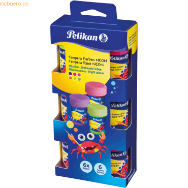 6 x Pelikan Schulmalfarben VE=6 Farben 20ml neon 6 x Pelikan Schulmalfarben VE=6 Farben 20ml neon von Pelikan