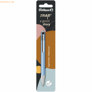 8 x Pelikan Kugelschreiber K10 Snap Metallic Frostblau von Pelikan