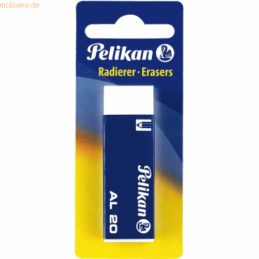 8 x Pelikan Radierer AL20 Kunststoff weiß Blister 8 x Pelikan Radierer AL20 Kunststoff weiß Blister von Pelikan