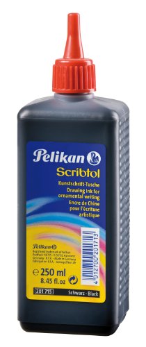 Pelikan 201715 Scribtol Kunststoffflasche, 1 Set, 250 ml,schwarz von Pelikan