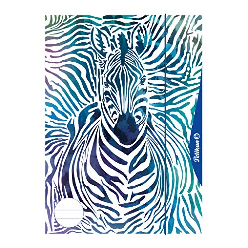 Pelikan 238205 Kombisammelmappe (Sammelmappe und Zeichenblock), A3, Motiv: Zebra, 1 Stück von Pelikan