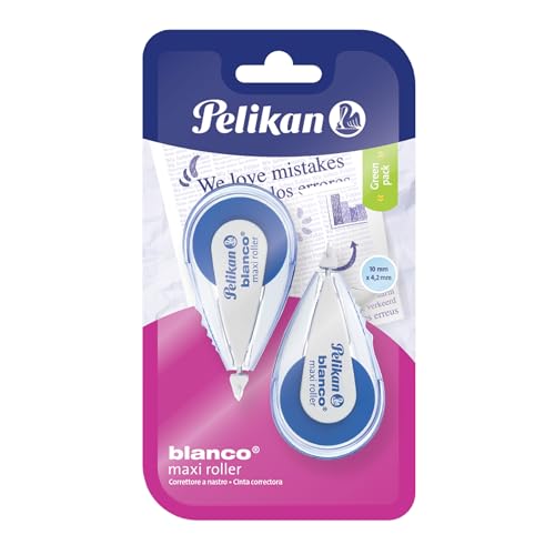 Pelikan Weiße Maxi Roller XXL, Korrekturband, Weiß, 4,2 mm x 10 m, 2 Stück, ohne Lösungsmittel, Büro, Schule, Schreibwaren Pelikan Weiße Maxi Roller XXL, Korrekturband, Weiß, 4,2 mm x 10 m, 2 Stück, ohne Lösungsmittel, Büro, Schule, Schreibwaren von Pelikan