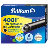 Pelikan 4001 TP/6 Tintenpatronen für Füller brillant-schwarz 6 St. von Pelikan