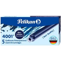 Pelikan 4001 Tintenpatronen für Füller blau-schwarz 5 St. Pelikan 4001 Tintenpatronen für Füller blau-schwarz 5 St. von Pelikan