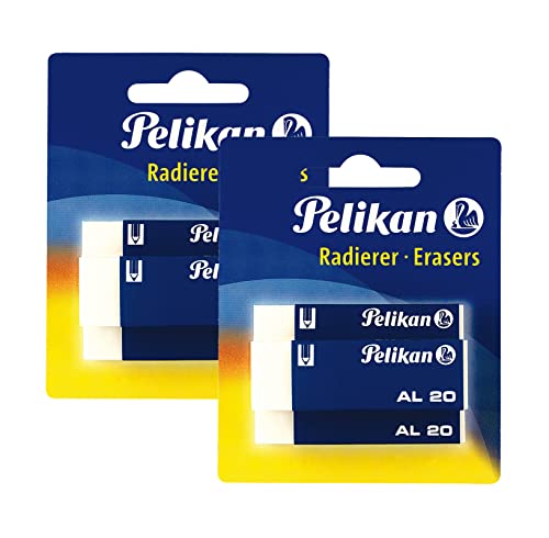 Pelikan 620112 Kunststoff-Radierer AL20 6 Stück Radiergummi von Pelikan