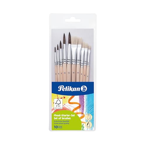 Pelikan 700405 Pinsel Starter-Set mit 5 Haar- und 5 Borstenpinseln Pelikan 700405 Pinsel Starter-Set mit 5 Haar- und 5 Borstenpinseln von Pelikan