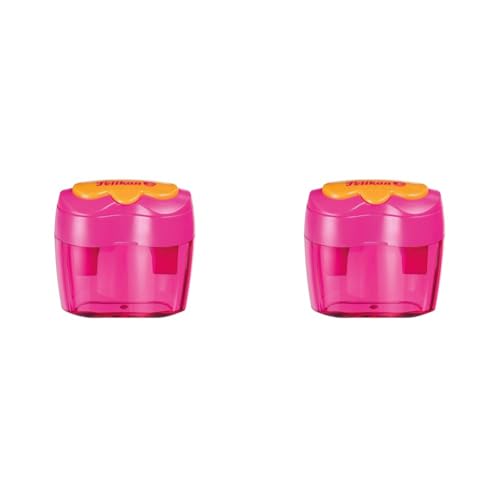 Pelikan 700719 Doppel-Anspitzer Flower Pink, 1 Stück (Packung mit 2) von Pelikan