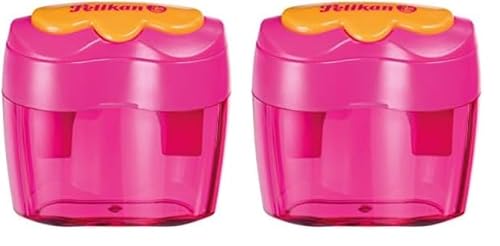 Pelikan 700719 Doppel-Anspitzer Flower Pink, 1 Stück (Packung mit 2) von Pelikan