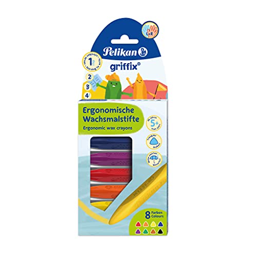 Pelikan Wachsmaler griffix, 8 Stück sortiert im Karton-Etui, für Links- und Rechtshänder, 1 Stück, 700832 Pelikan Wachsmaler griffix, 8 Stück sortiert im Karton-Etui, für Links- und Rechtshänder, 1 Stück, 700832 von Pelikan