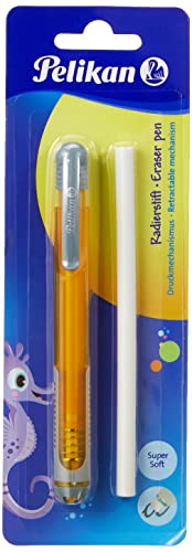 Pelikan 807364 Radierstift inkl. Ersatzradierer, 4 Farben sortiert - keine Farbauswahl möglich!, 1 Stück von Pelikan